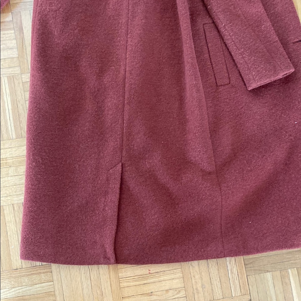 Monki Rust Double-Breasted Coat - Picture 8 of 10